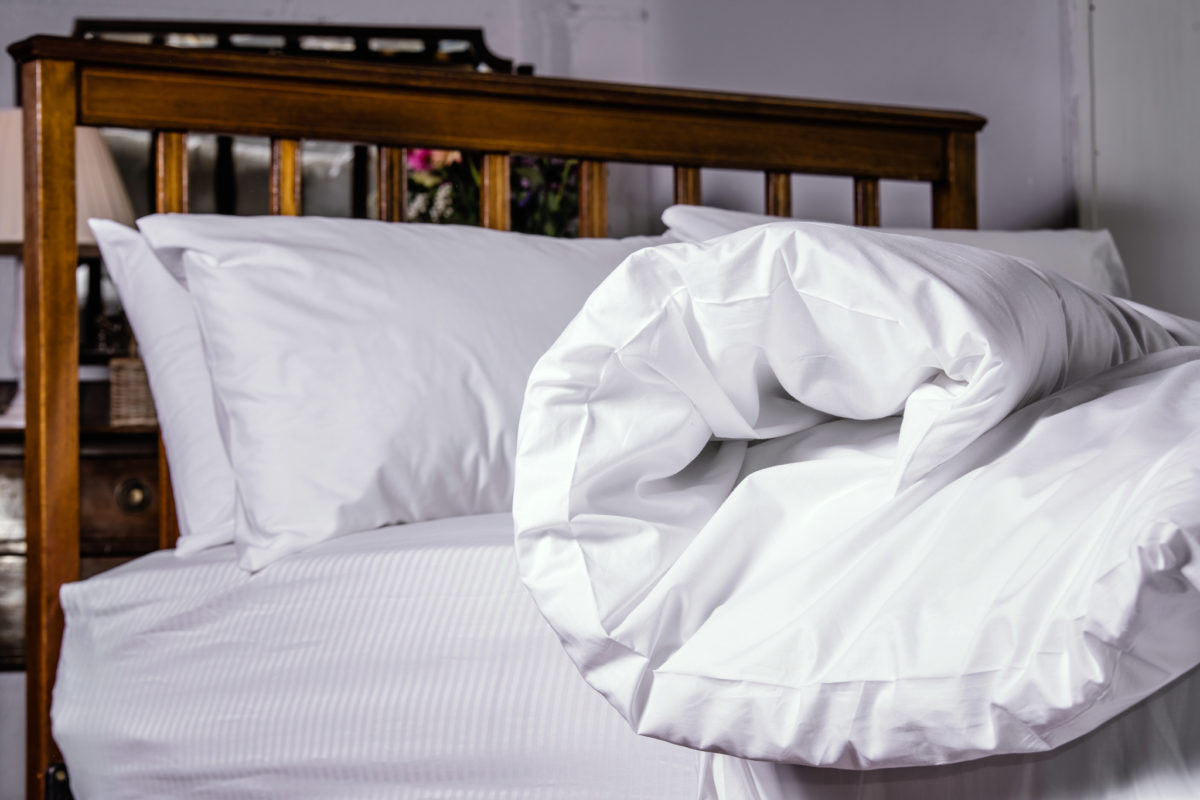 Egyptian Cotton Fitted Sheets, Satin Stripe Duvets N'Bedding