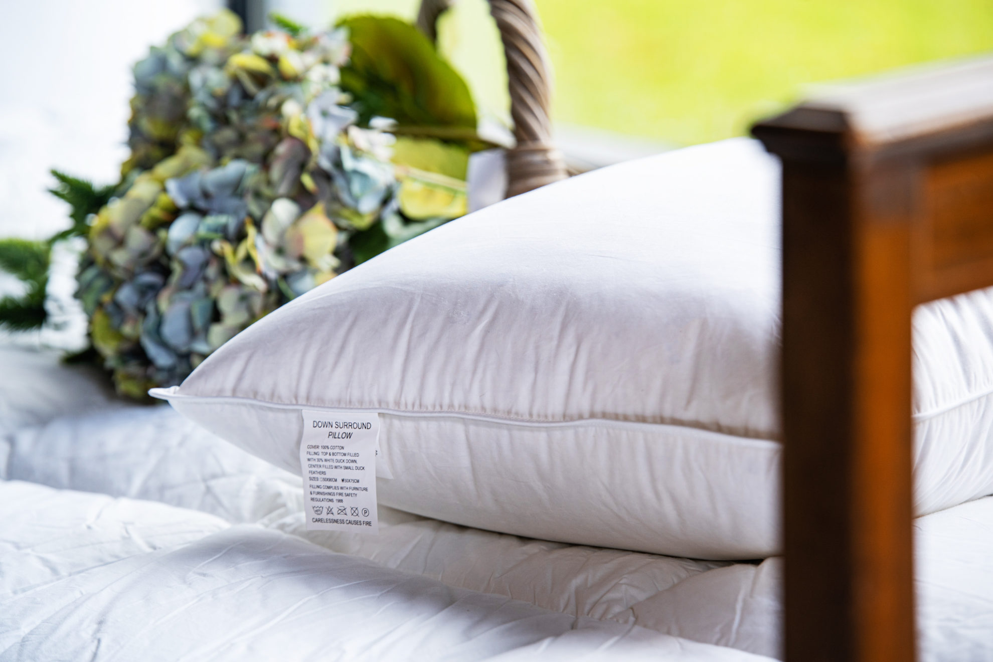 Down Surround Pillow Duvets N'Bedding