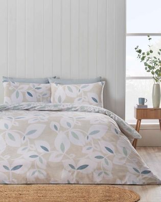 Catherine Lansfield Inga Leaf Natural