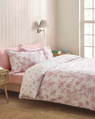 Mirabelle  Pink Floral Duvet set