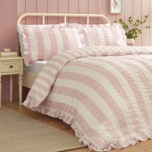 Seersucker Frill Duvet Set